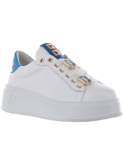 Sneakers combi tarta con linguetta bianco-azzurro Gio + GIO + | PIA-38